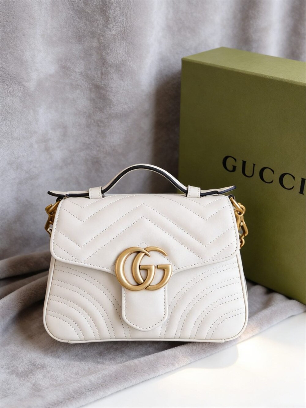 Gucci GG Marmont Mini Top Handle Bag